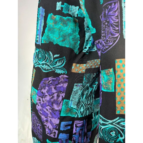 Vintage Très Paquette Byer California Womens Jacket L Shoulder Pads Ties - Picture 15 of 16